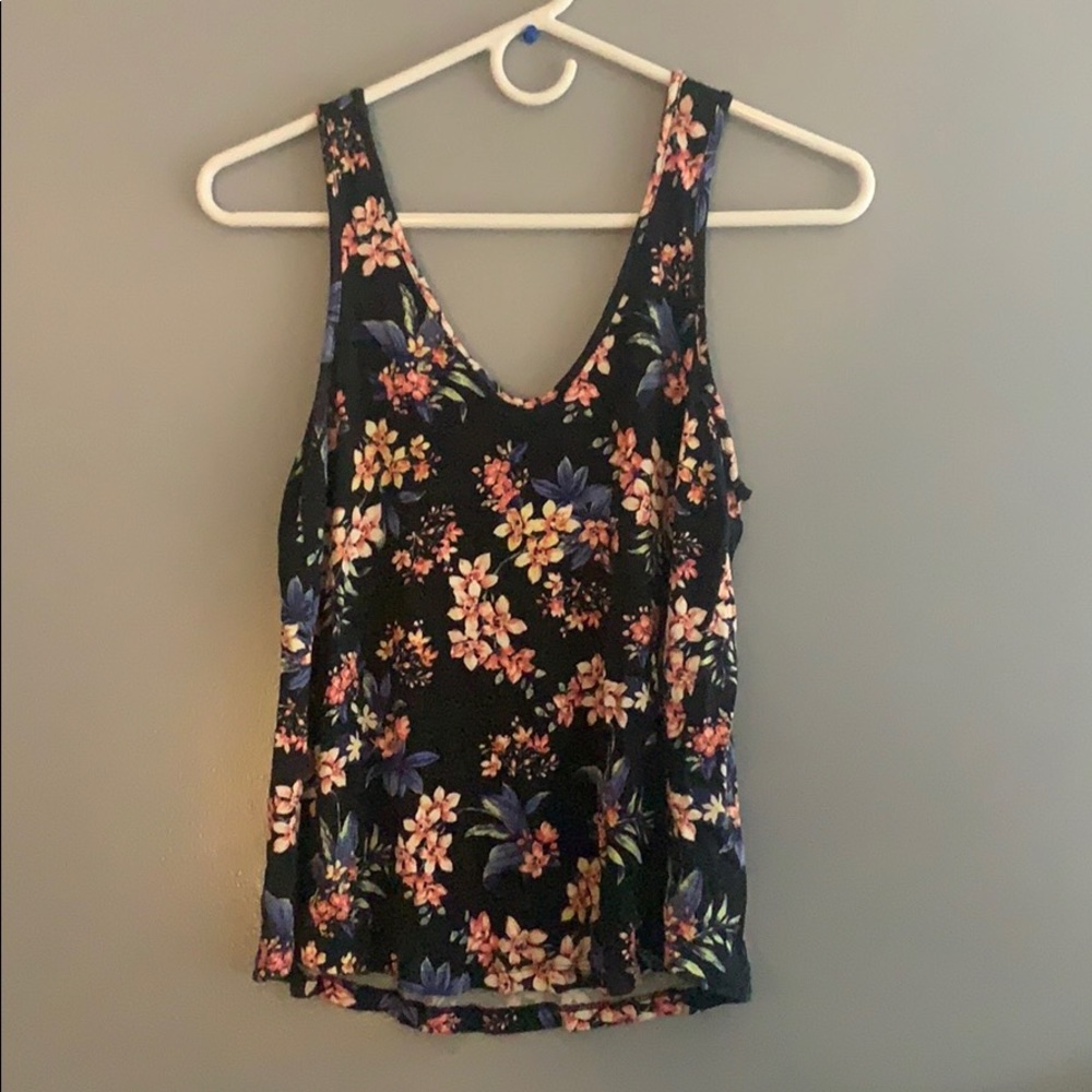 floral american eagle tank top